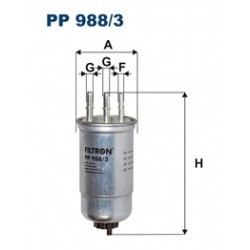 FILTRON фильтр топливный RENAULT Duster, Logan (K9K) 1.5DCi 09- (сист. DELPHI)